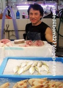 Jackie Chan is selling fish
