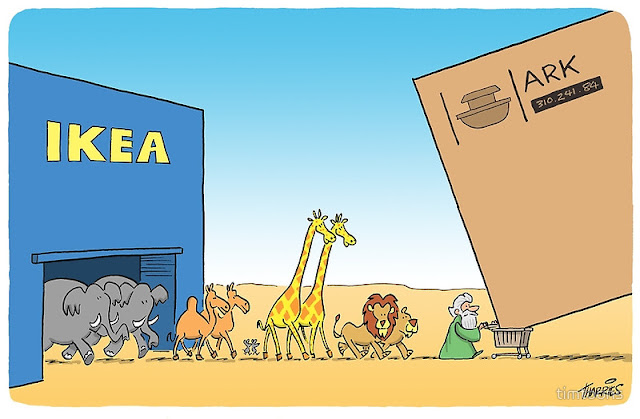 Funny IKEA Noah's Ark Cartoon Picture