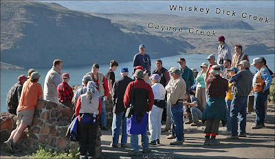 Ellensburg Chapter of the Ice Age Floods Institute field trip (Ginkgo view).