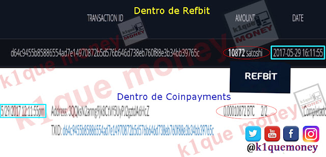 Comprobante de pago en refbit