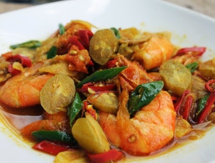 udang tumis basil