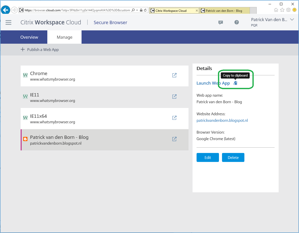 Patrick van den Born - Blog: How to: Citrix Workspace 