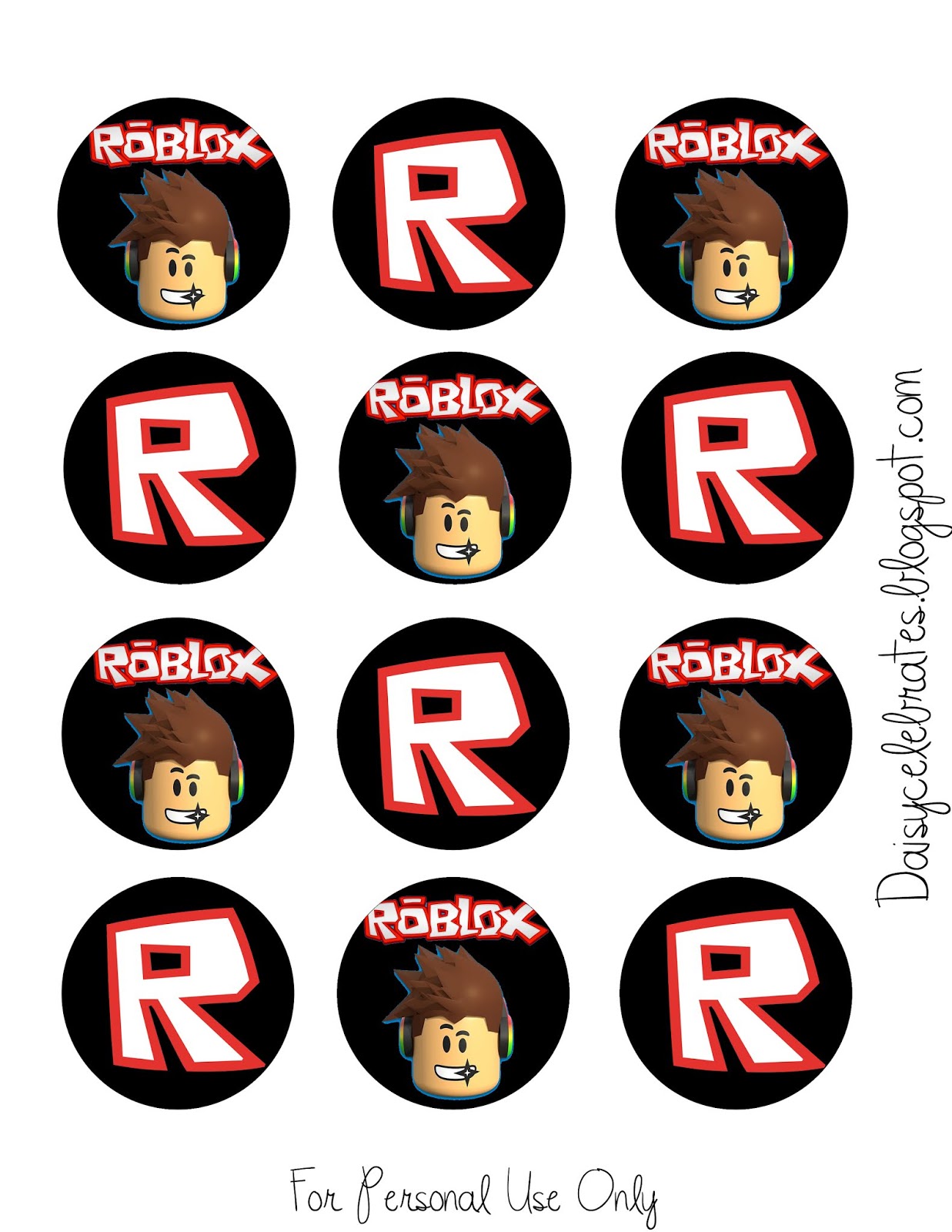 Roblox Free Printable Banners And Cupcake Toppers Oh My Fiesta For Geeks - roblox birthday banner free