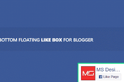 Bottom Floating Facebook Like Box Widget for Blogger