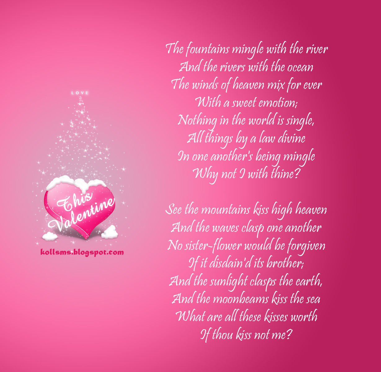 Poetry | Wallpapers | SMS | Poems | Ghazals: Valentine Wallpaper ...