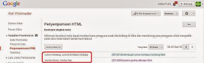 Penyebab Munculnya Deskripsi Singkat Meta Pada Webmaster Tools