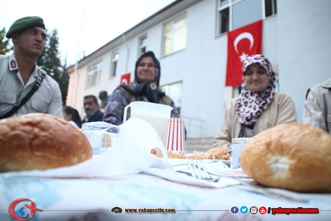 Bozkır'da şehit ve gazi ailelerine iftar yemeği verildi.