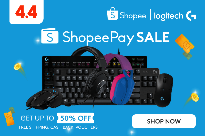 Deal: Get up to 50 percent off on Logitech gaming gear at Shopee 4.4 sale