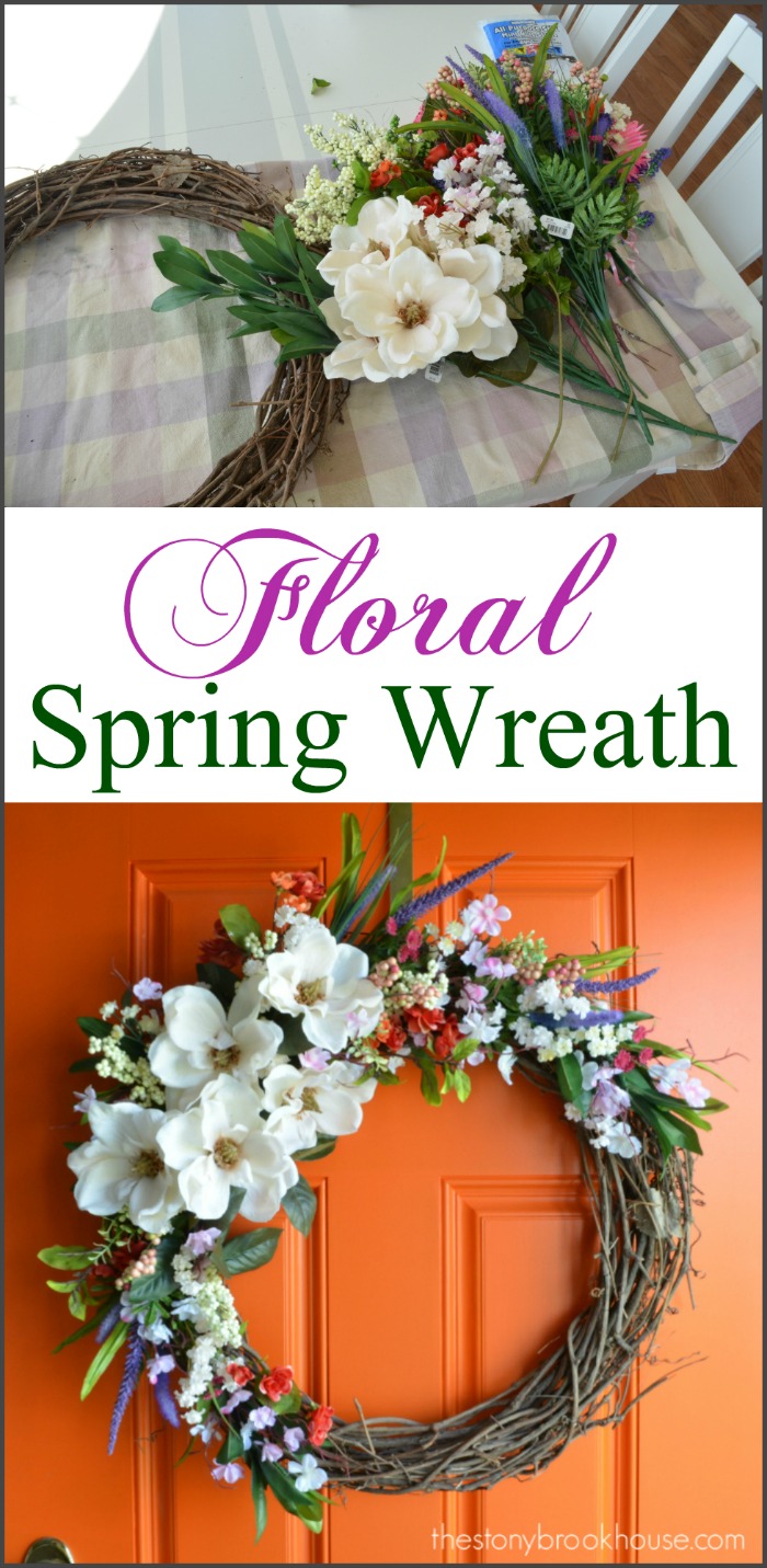 Spring Wreath - Dollar Tree DIY - Blessings by Me