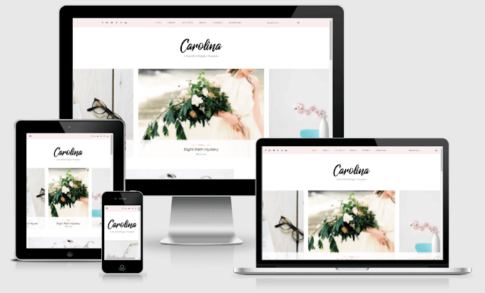 Carolina - Responsive Minimal Blogger Template