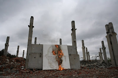 Burned Portraits Of Soldiers Of WWII Seen On lolpicturegallery.blogspot.com