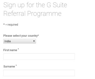 G suite referral program, g suite referral, g suite referral earning