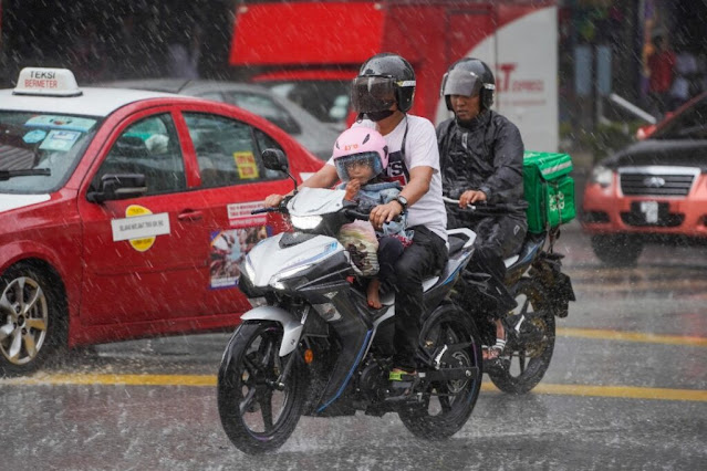 Hujan berterusan di Pahang, Johor sepanjang hari