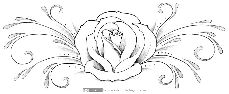 white rose tattoo