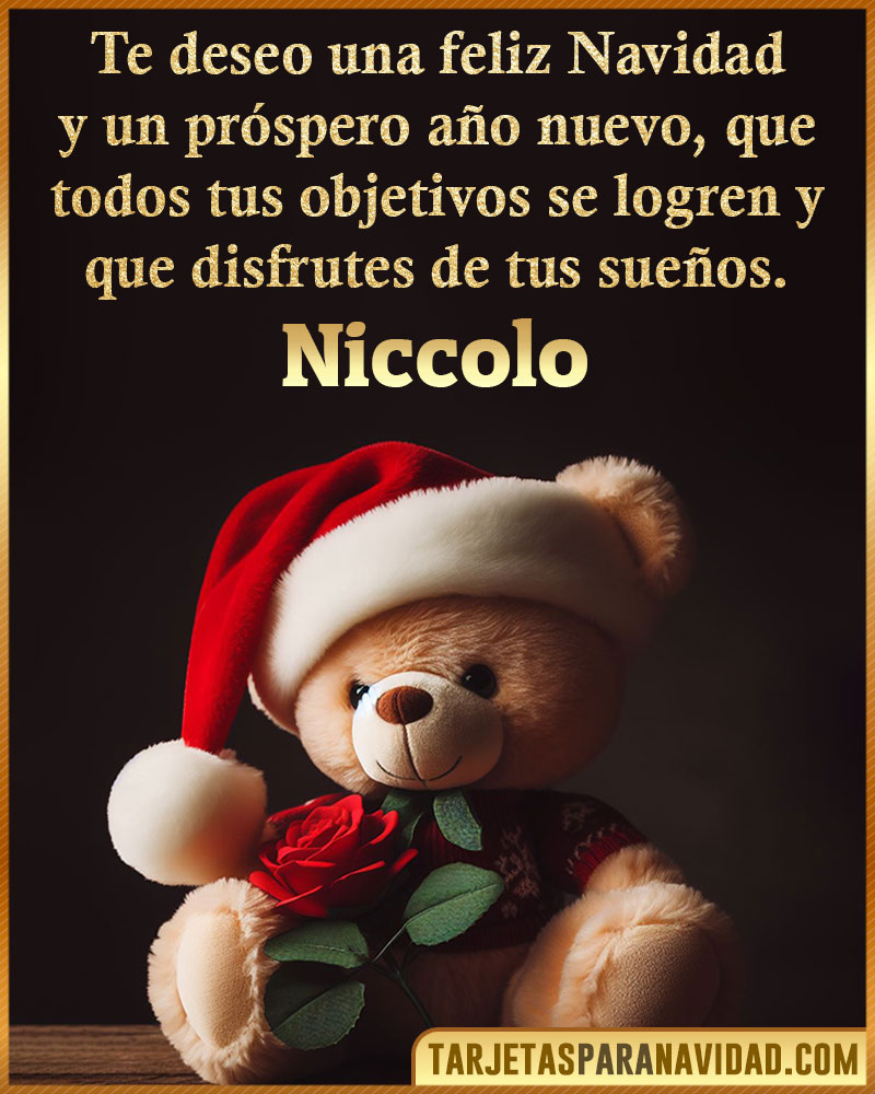 Felicitaciones de Navidad para Niccolo