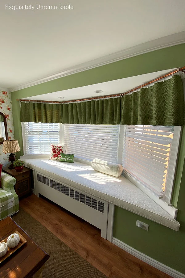 DIY Curtain Rod For A Bay Window