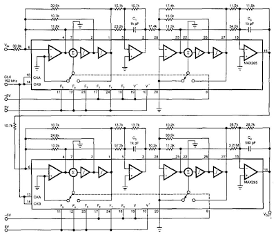 Antialiasing And Sync-Compensation Filter  Circuit Diagram