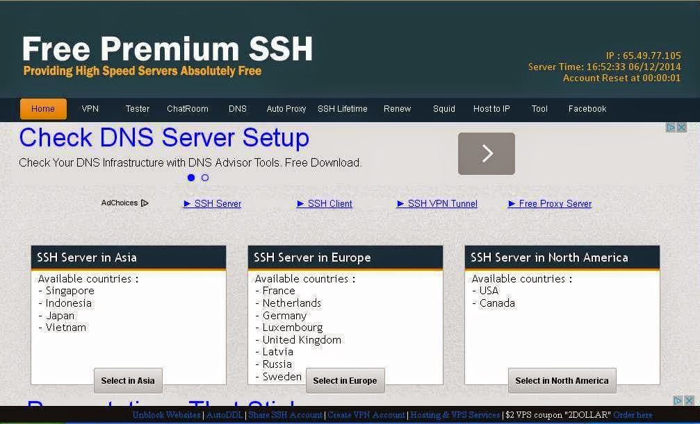 Cara Membuat Akun SSH Gratis di Fast SSH