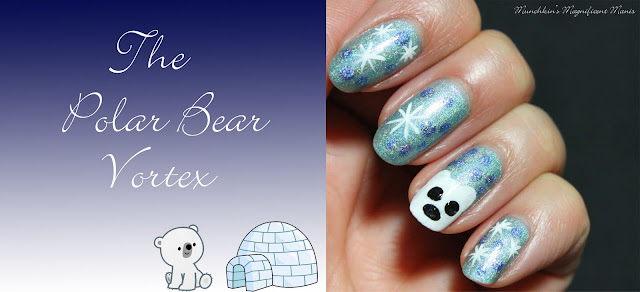 Polar Bear Nail Design