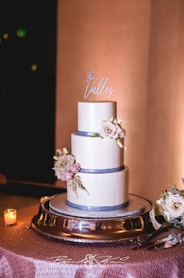 white three tiered wedding cake