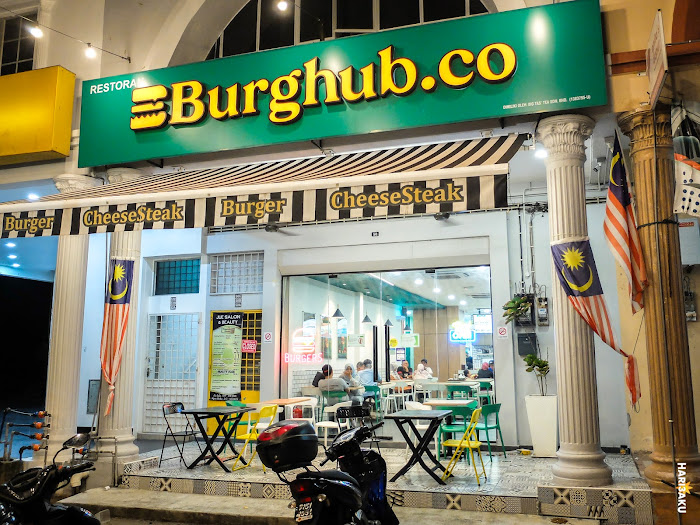 Bahagian hadapan restoran Burghub.co