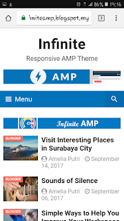 Infinite AMP template blogger gratis