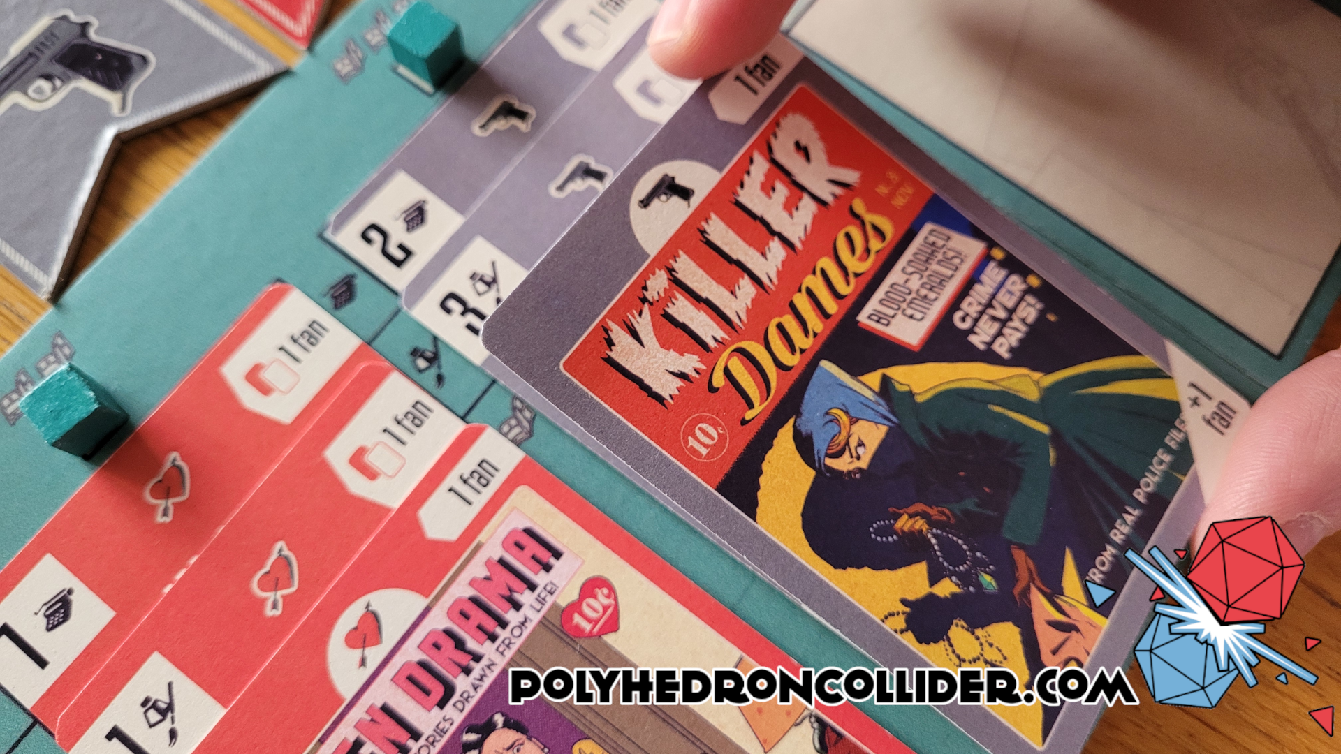 Polyhedron Collider: Age of Comics Board Game Review