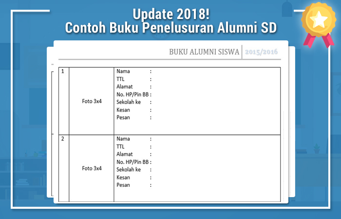 Format Daftar Alumni untuk Berkas Akreditasi Sekolah SD