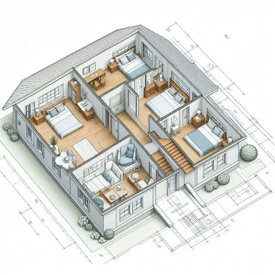 Contoh Denah Rumah Minimalis 2 Lantai