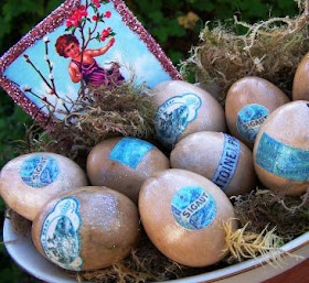 Coffee Dyed Blown Eggs