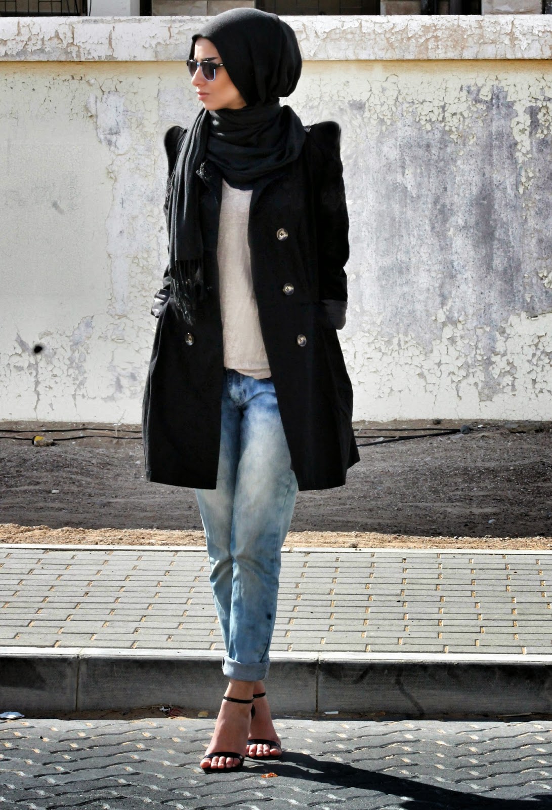 Hijab Fashion through my eyes: Weekend in boyfriend jeans