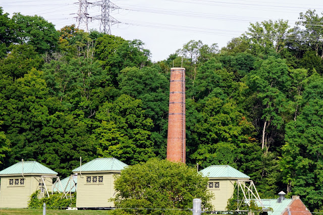 Water treatment plant next to Crothers Woods