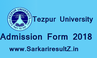 Tezpur University Application Form 2018