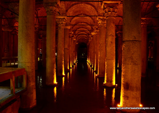 Basilica Cistern reservoir beneath Stoa Basilica