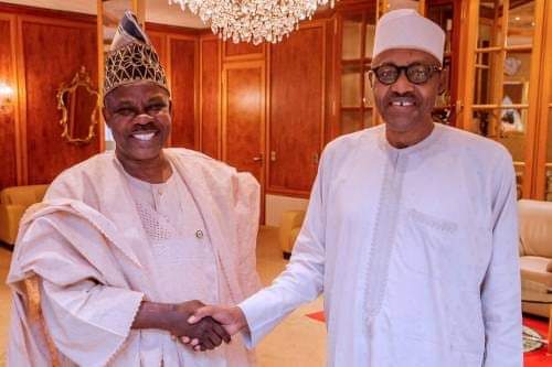 Buhari Hosts Amosun At Aso Rock Days After His Suspension By APC