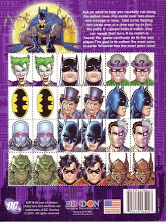 Back of the Batman jumbo coloring and activity book featuring the Joker