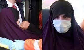 floreta rasha after coming to albania covered with hijab