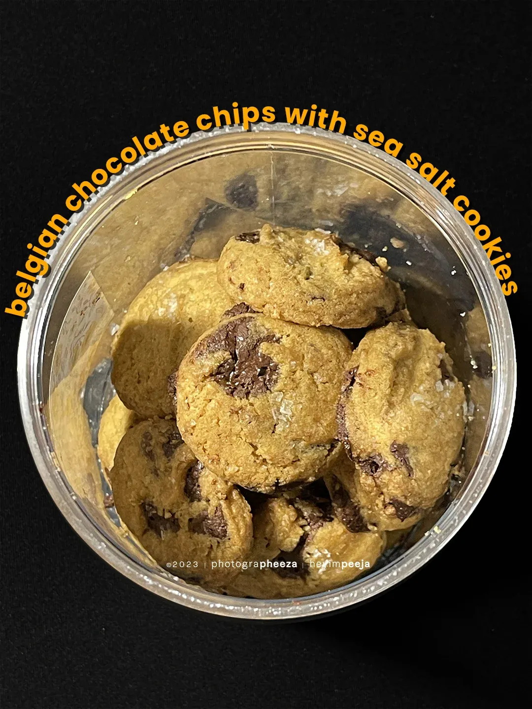 Belgian chocolate chips with sea salt cookies