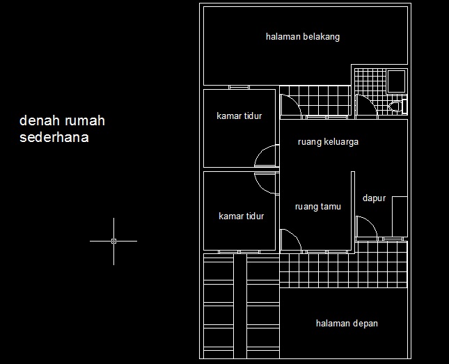 tutorial belajar autocad  untuk pemula membuat denah  rumah 