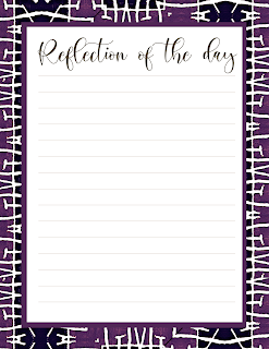 Reflection Of The Day - Free Printable Digital Planner Notepads - African, Ethnic, Tribal Theme