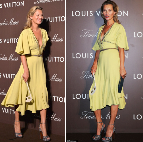 Kate Moss in Louis Vuitton in Tokyo 