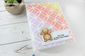 You're EAR-risistable Card by March Guest Designer Mindy Eggen | Bitty Bunnies Stamp Set by Newton's Nook Designs #newtonsnook #handmade