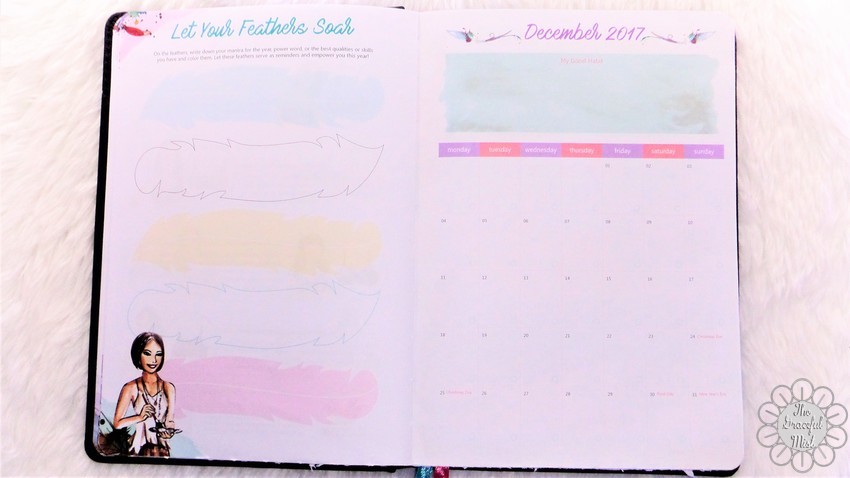 A Close-up Look inside a Filipino Lady`s Planner: 2018 Belle De Jour Power Planner | First Impressions and Reviews | Let Your Feathers Soar and December 2017 Pages | by +The Graceful Mist (www.TheGracefulMist.com) Top Beauty, Books, Health, Fashion, Life, Lifestyle, Style, and Travel Blog/Website - by Filipino/Filipina/Pinay - Blogger/Freelance Writer in Quezon City, Metro Manila, Philippines