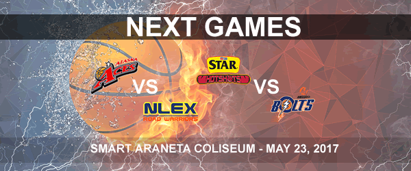 List of PBA Game(s) Wednesday May 24, 2017 @ Smart Araneta Coliseum