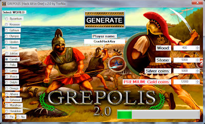 GREPOLIS [Hack All in One] (Wood, Stone, Silver coins 