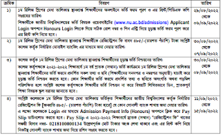 জাতীয় বিশ্ববিদ্যালয়ের প্রথম রিলিজ স্লিপের তালিকা প্রকাশ আজ