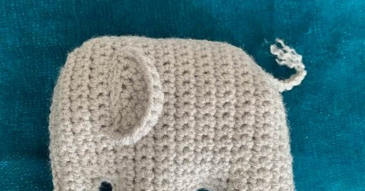 Flat Knit Plush Elephant Knitting Pattern 