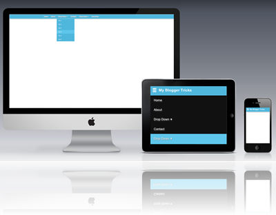 Responsive Drop Down Menu in blogger