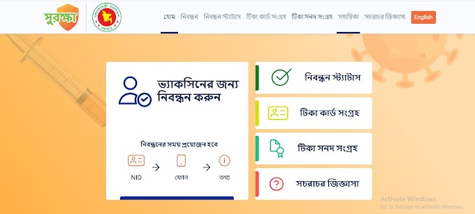 করোনা ভাইরাসের টিকা পেতে যেভাবে করতে হবে নিবন্ধন 