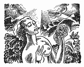Myron Brinig, The Flutter of an Eyelid, 1933 : Illustrated by Lynd Ward : Title Page